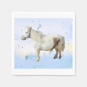 Servilleta De Papel Caballo de pony en miniatura de caballo de granja 