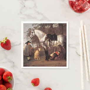 Servilleta De Papel Caballo en un paisaje Aelbert Cuyp