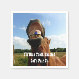 Servilleta De Papel Caballo habilitado para diente azul