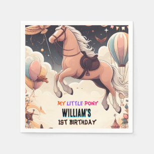 Servilleta De Papel caballo lindo mi pequeño pony primer cumpleaños