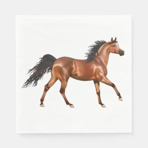 Servilleta De Papel Caballo Occidental Herradura Boda País Ecuestre