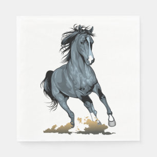 Servilleta De Papel Caballo País Occidental Granja Vaquero Vaquera Cab