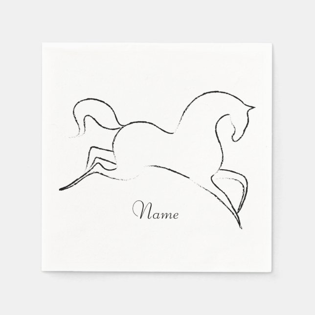 Servilleta De Papel Caballo salvaje Thunder_Cove (Anverso)