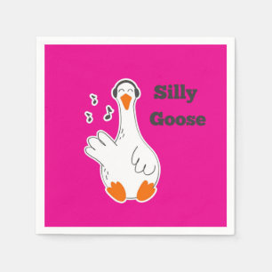 Servilleta De Papel Caballo tonto, ganso gracioso, ganso ganso