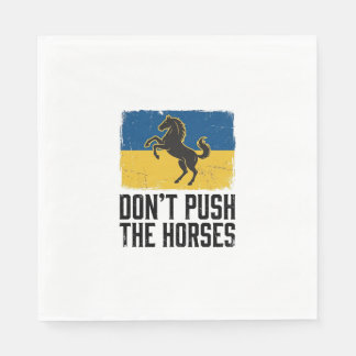 Servilleta De Papel Caballo Vintage No Empujes A Los Caballos