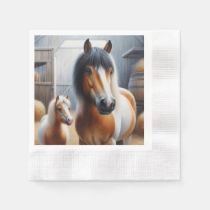 Servilleta De Papel Caballo y Pony