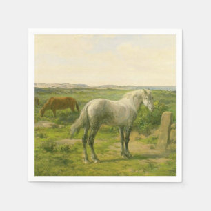 Servilleta De Papel Caballos cerca de la costa (por Rosa Bonheur)