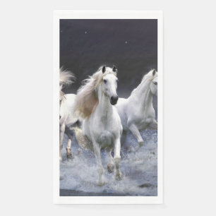 Servilleta De Papel Caballos corriendo lanzando almohada