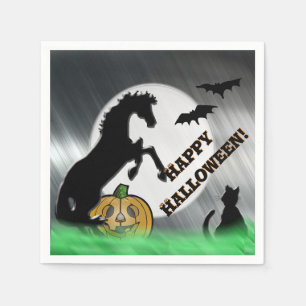 Servilleta De Papel Caballos de Corazón V Halloween