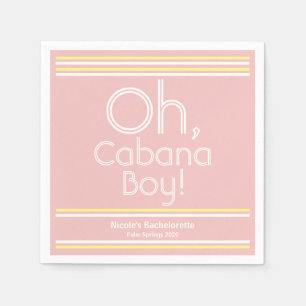 Servilleta De Papel Cabana Boy Cocktail Napkins