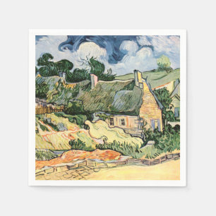 Servilleta De Papel Cabañas de paja en Cordevill Vincent van Gogh