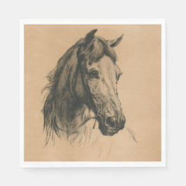 Servilleta De Papel Cabeza de caballo (por Heywood Hardy)