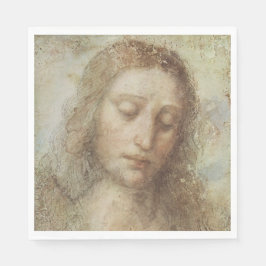 Servilleta De Papel Cabeza de Cristo (Cristianismo) (Leonardo da Vinci