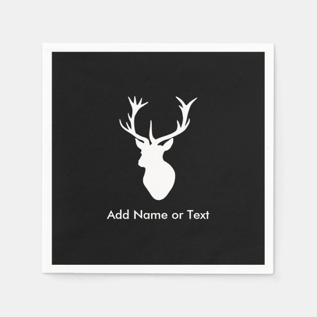 Servilleta De Papel Cabeza de escalera blanca con anillos (Anverso)