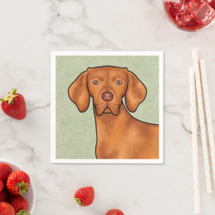 Servilleta De Papel Cabeza de perro puntero de dibujos animados Vizsla
