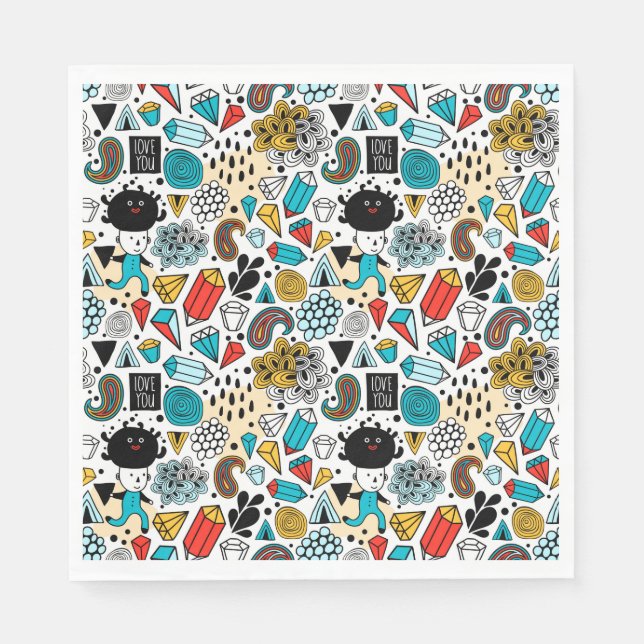 Servilleta De Papel Cabeza loca (Anverso)