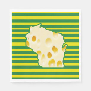 Servilleta De Papel Cabeza suiza de queso Wisconsin Fiesta Napkins