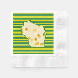 Servilleta De Papel Cabeza suiza de queso Wisconsin Fiesta Napkins