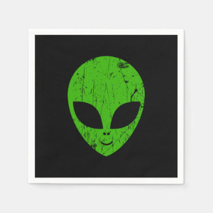 Servilleta De Papel cabeza verde extraterrestre de ciencia ficción ext