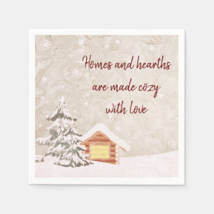 Servilleta De Papel Cabina de invierno de Snowy Country