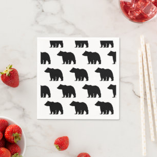 Servilleta De Papel Cabina de silueta de oso