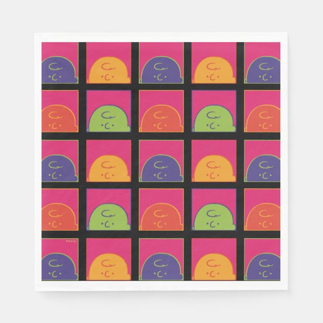 Servilleta De Papel Cacahuetes | Arte pop moderno es Charlie Brown (Anverso)