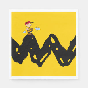 Servilleta De Papel Cacahuetes   Béisbol Charlie Brown
