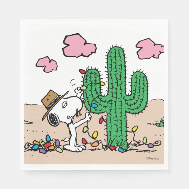 Servilleta De Papel Cacahuetes | Decoraciones de Spike para Navidades (Anverso)