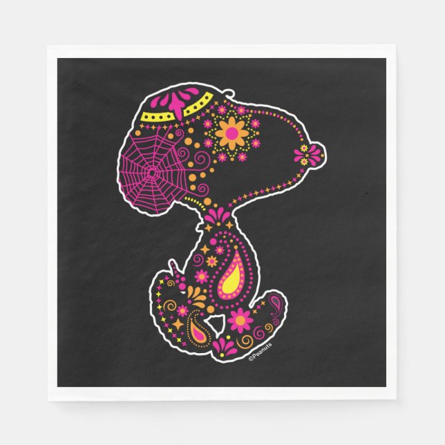 Servilleta De Papel Cacahuetes | Día del perro morado (Anverso)