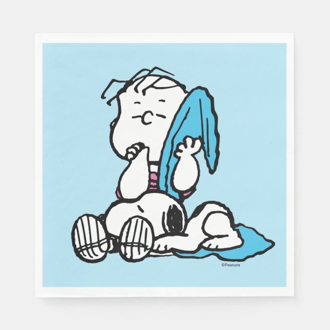 Servilleta De Papel Cacahuetes | Linus & Snoopy (Anverso)