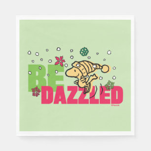 Servilleta De Papel Cacahuetes   Navidades Woodstock se deslumbra