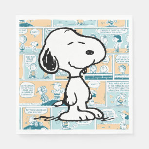 Servilleta De Papel Cacahuetes   Patrón cómico de Snoopy