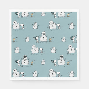 Servilleta De Papel Cacahuetes   Patrón Snoopy & Woodstock Winbreak