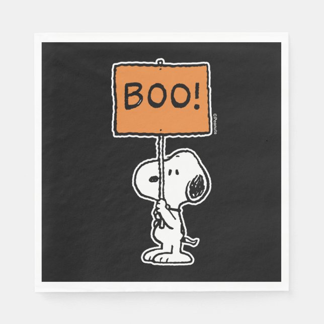 Servilleta De Papel Cacahuetes | Snoopy Boo! (Anverso)