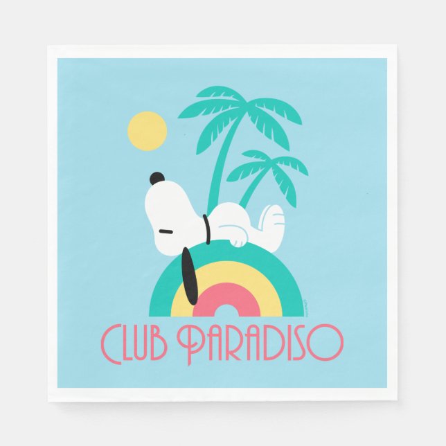 Servilleta De Papel Cacahuetes | Snoopy Deco Dreams Club Paradiso (Anverso)