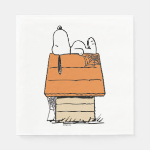 Servilleta De Papel Cacahuetes   Snoopy Halloween Nap