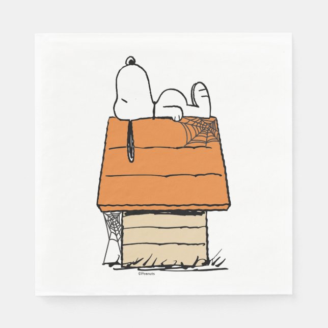 Servilleta De Papel Cacahuetes | Snoopy Halloween Nap (Anverso)