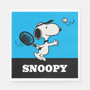 Servilleta De Papel Cacahuetes   Snoopy Juega Al Tenis