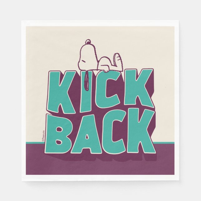 Servilleta De Papel Cacahuetes | Snoopy Kickback (Anverso)