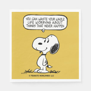 Servilleta De Papel Cacahuetes   Snoopy, no puedes aguantar toda tu vi
