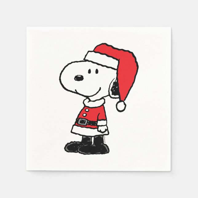 Servilleta De Papel Cacahuetes | Snoopy Santa Claus (Anverso)