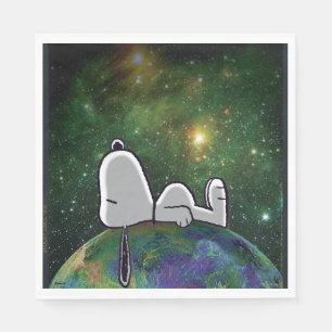 Servilleta De Papel Cacahuetes   Snoopy Spacing Out