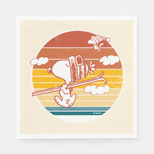 Servilleta De Papel Cacahuetes Viaje para esquiar Snoopy & Woodstock