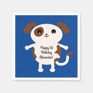 Servilleta De Papel Cachorro de cachorro tapó el colorido tema de fies