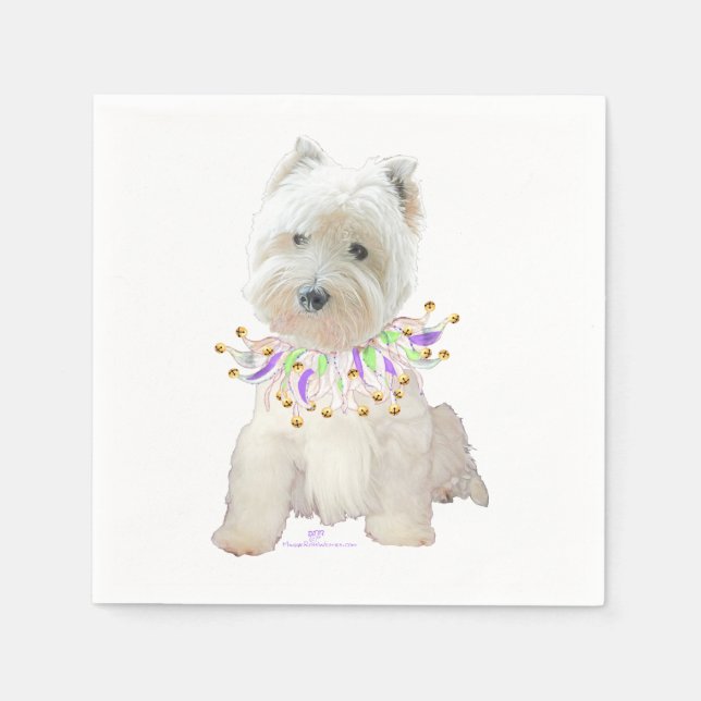 Servilleta De Papel Cachorro Fiestero (Anverso)
