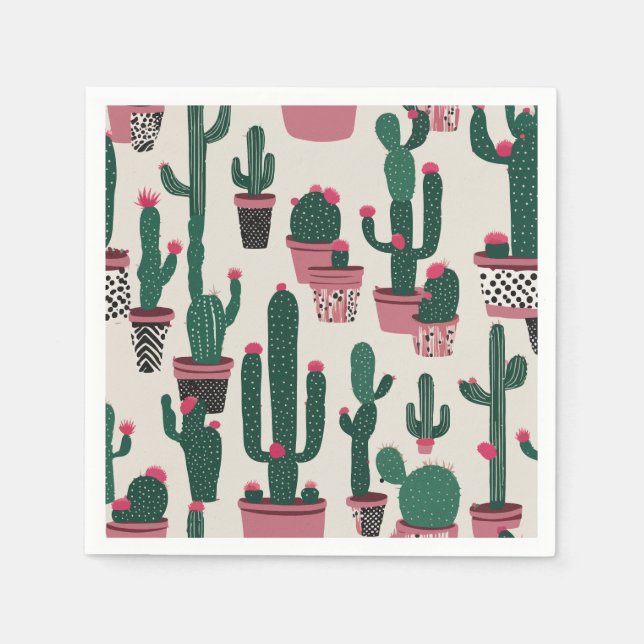 Servilleta De Papel Cactus (Anverso)