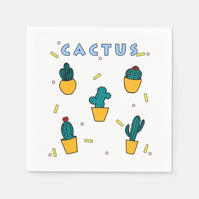 Servilleta De Papel Cactus (Anverso)