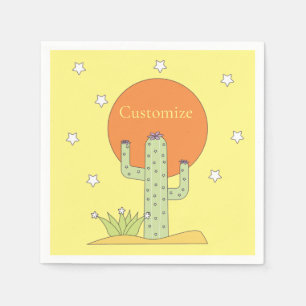 Servilleta De Papel Cactus del desierto Sun Thunder_Cove