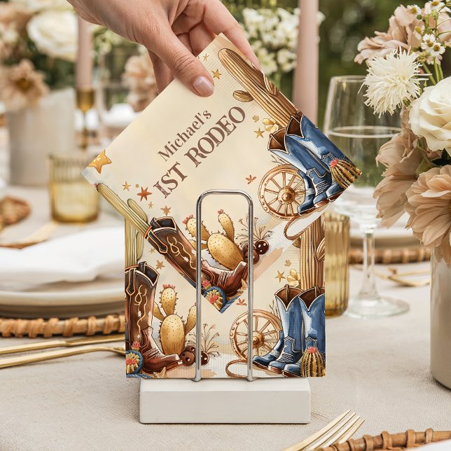 Servilleta De Papel Cactus Desert 1st Rodeo Party (Subido por el creador)