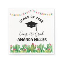 Cactus Fiesta Papel de Graduación